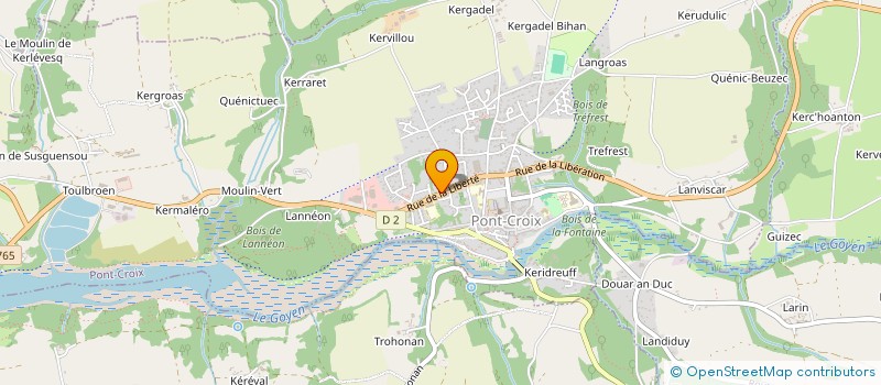 localisation de l'entreprise SCI DE LA LIBERTE  PONT-CROIX