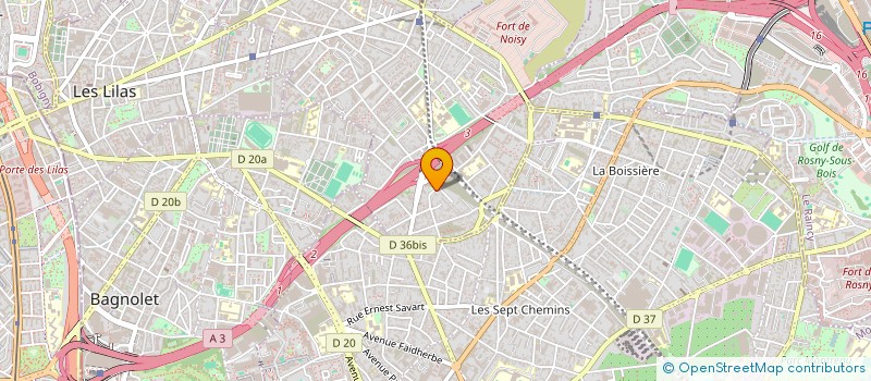 localisation de l'entreprise SCI DE LA LIBRE PENSEE  ROMAINVILLE