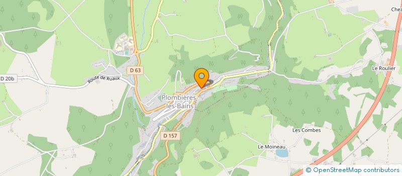 localisation de l'entreprise SCI DE LA LICORNE  PLOMBIERES-LES-BAINS