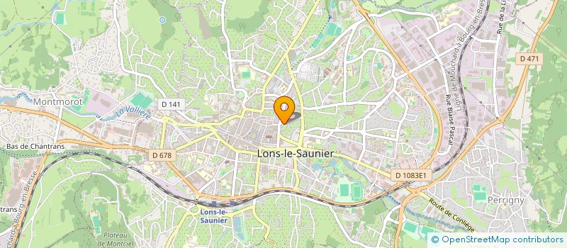 localisation de l'entreprise SCI DE LA LICORNE  LONS-LE-SAUNIER