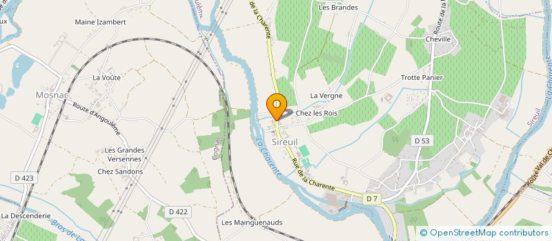 localisation de l'entreprise SCI DE LA LIEGE à SIREUIL