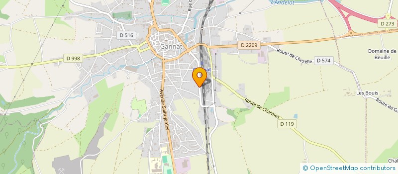localisation de l'entreprise SCI DE LA LIMAGNE à GANNAT