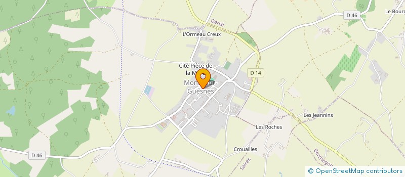 localisation de l'entreprise SCI DE LA LINAUDIERE  MONTS-SUR-GUESNES