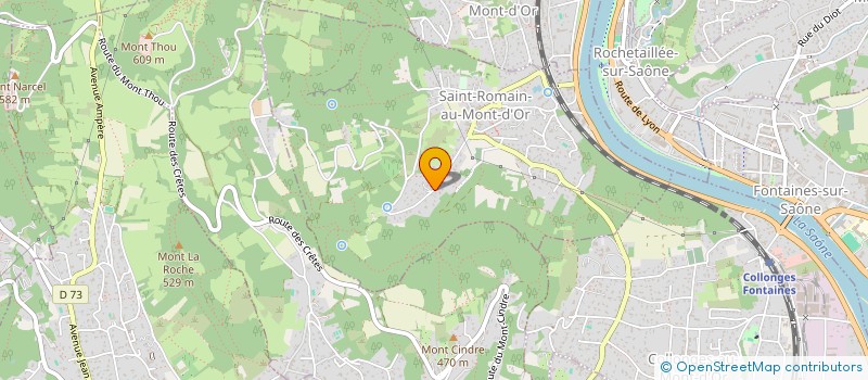 localisation de l'entreprise SCI DE LA LIRONENQUE  SAINT-ROMAIN-AU-MONT-D'OR