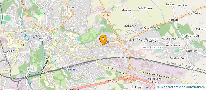 localisation de l'entreprise SCI DE LA LISIERE  SAINT-AGATHON