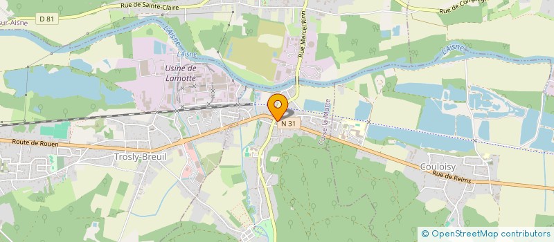 localisation de l'entreprise SCI DE LA LISIERE  CUISE-LA-MOTTE