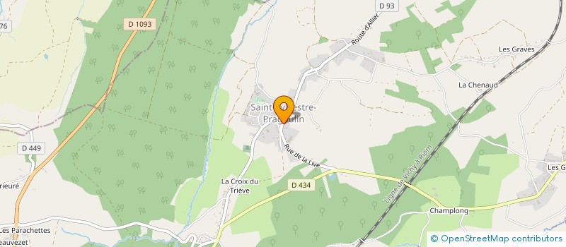 localisation de l'entreprise SCI DE LA LIVE  SAINT-SYLVESTRE-PRAGOULIN