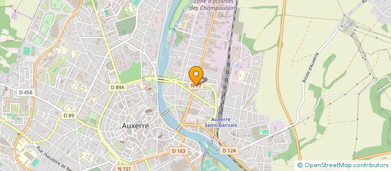 localisation de l'entreprise SCI DE LA LOGE à AUXERRE