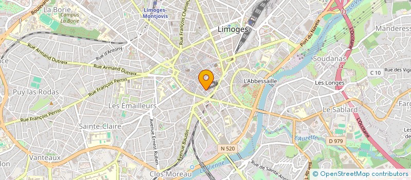 localisation de l'entreprise SCI DE LA LOI à LIMOGES