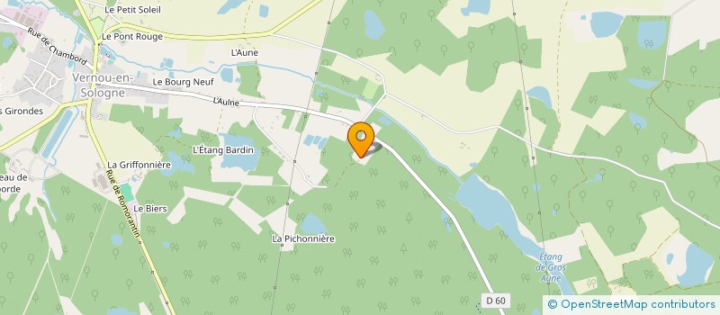 localisation de l'entreprise SCI DE LA LOITIERE à VERNOU-EN-SOLOGNE