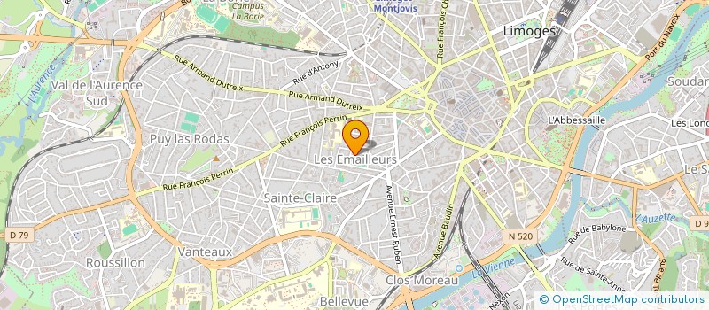 localisation de l'entreprise SCI DE LA LOMAGNE à LIMOGES