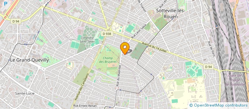 localisation de l'entreprise SCI DE LA LOMBARDIE  SOTTEVILLE-LES-ROUEN