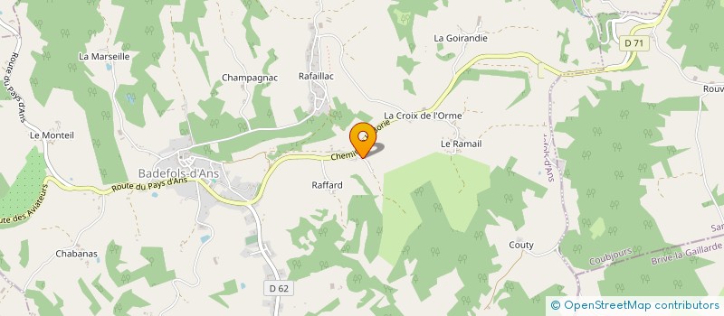 localisation de l'entreprise SCI DE LA LONGE  BADEFOLS-D ANS