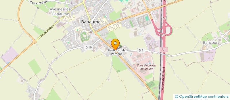 localisation de l'entreprise SCI DE LA LONGUE CHASSE  BAPAUME