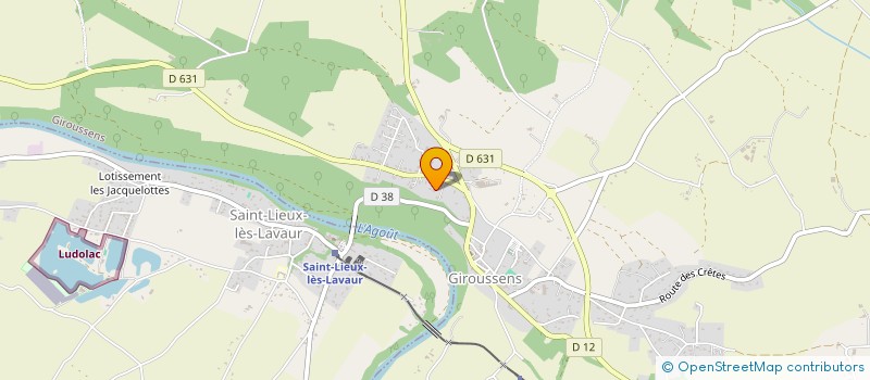 localisation de l'entreprise SCI DE LA LOUINE  GIROUSSENS