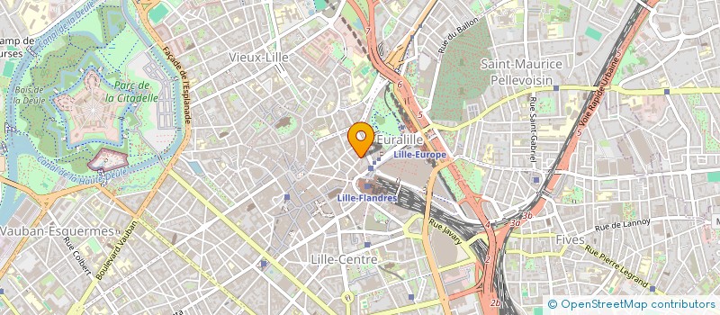 localisation de l'entreprise SCI DE LA LOUVIERE  LILLE