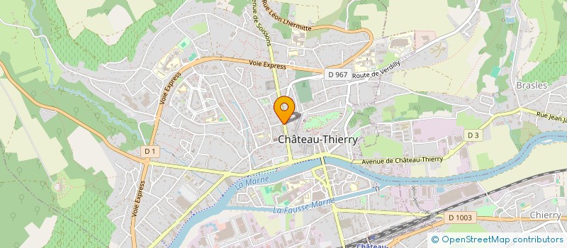localisation de l'entreprise SCI DE LA LOUVIERE à CHATEAU-THIERRY