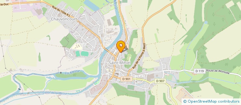 localisation de l'entreprise SCI DE LA LOUVIERE à SAINT-MIHIEL