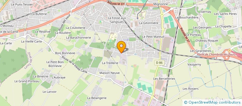 localisation de l'entreprise SCI DE LA LOUVIERE LA BROUSSE  JOUE-LES-TOURS