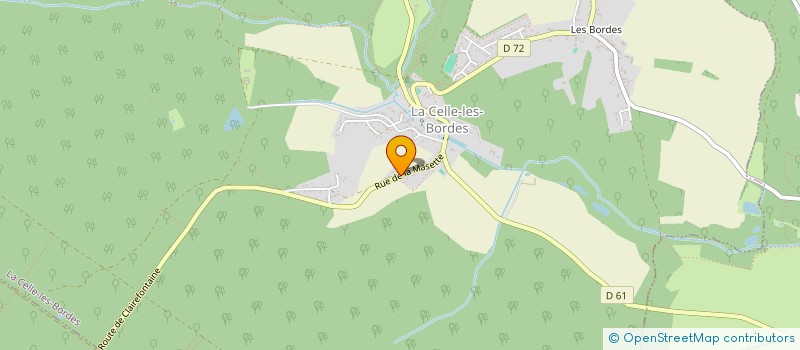 localisation de l'entreprise SCI DE LA LOUVILLE  LA CELLE-LES-BORDES