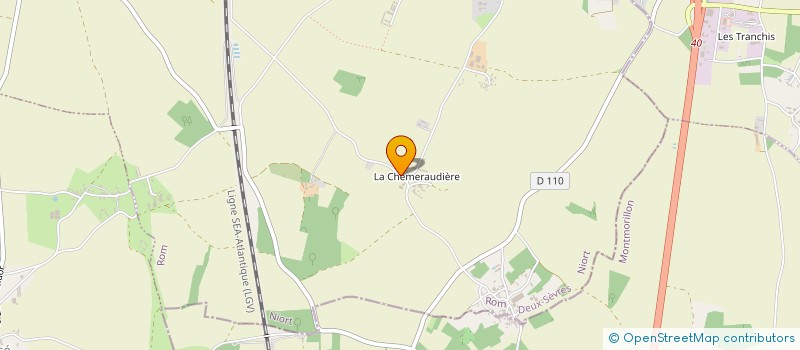 localisation de l'entreprise SCI DE LA LUNE  LEZAY