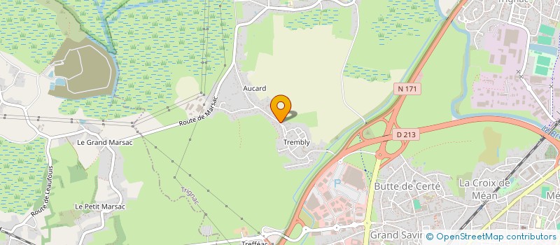 localisation de l'entreprise SCI DE LA LUSCINIOLE  TRIGNAC