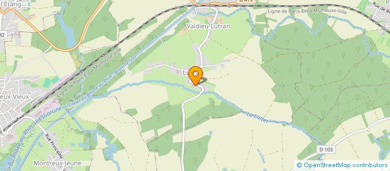 localisation de l'entreprise SCI DE LA LUTTER  VALDIEU-LUTRAN