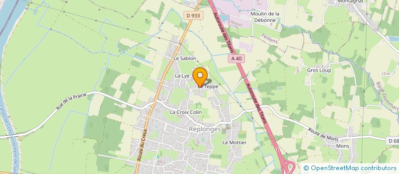 localisation de l'entreprise SCI DE LA LYE à REPLONGES