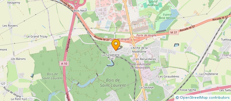 localisation de l'entreprise SCI DE LA MADELAINE  CHAMBRAY LES TOURS