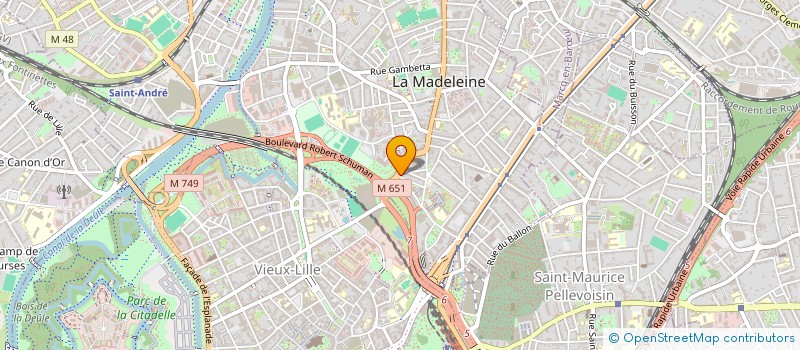 localisation de l'entreprise SCI DE LA MADELEINE 16 à LA MADELEINE