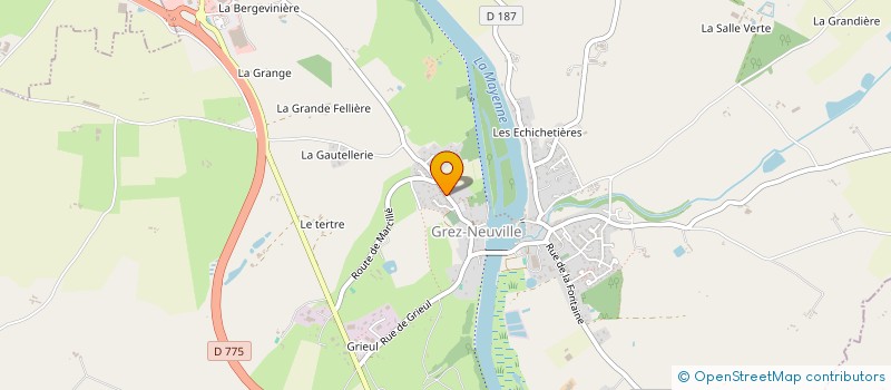 localisation de l'entreprise SCI DE LA MADELEINE à GREZ-NEUVILLE