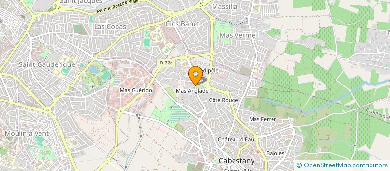 localisation de l'entreprise SCI DE LA MADELEINE  CABESTANY