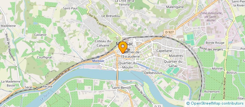 localisation de l'entreprise SCI DE LA MADELEINE  MOISSAC