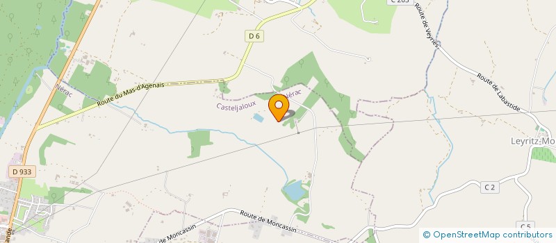 localisation de l'entreprise SCI DE LA MADELEINE  CASTELJALOUX