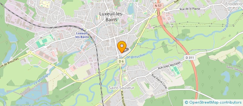 localisation de l'entreprise SCI DE LA MADELEINE à LUXEUIL-LES-BAINS