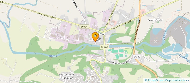 localisation de l'entreprise SCI DE LA MADELEINE à SAINT-SEVER