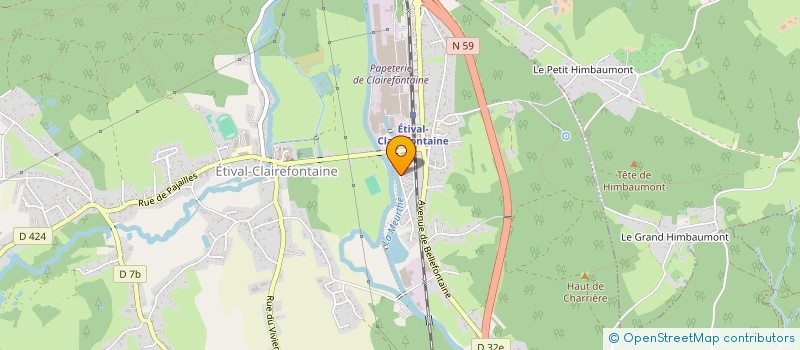 localisation de l'entreprise SCI DE LA MADELON  ETIVAL-CLAIREFONTAINE