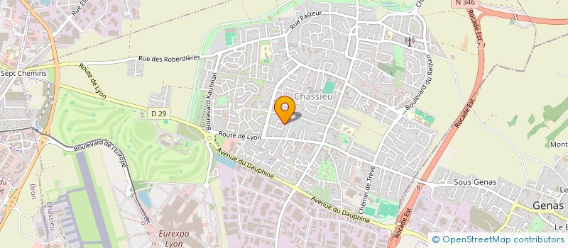 localisation de l'entreprise SCI DE LA MADONE  CHASSIEU