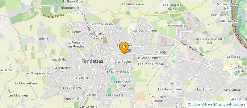 localisation de l'entreprise SCI DE LA MAGE à FONDETTES