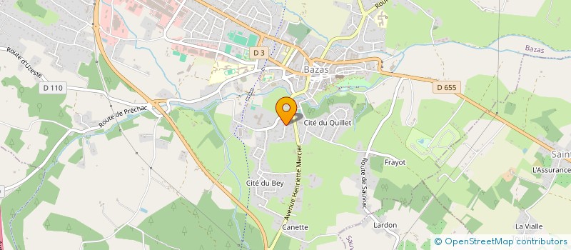 localisation de l'entreprise SCI DE LA MAGINE  BAZAS