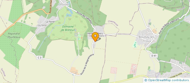 localisation de l'entreprise SCI DE LA MAGNANERIE  CHOISEL