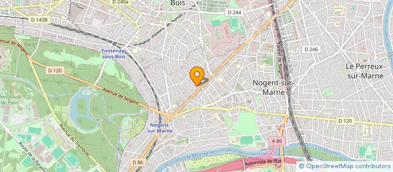 localisation de l'entreprise SCI DE LA MAIRIE  NOGENT-SUR-MARNE