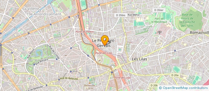 localisation de l'entreprise SCI DE LA MAIRIE à LE PRE-SAINT-GERVAIS