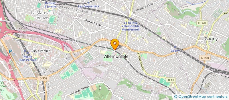 localisation de l'entreprise SCI DE LA MAIRIE à VILLEMOMBLE