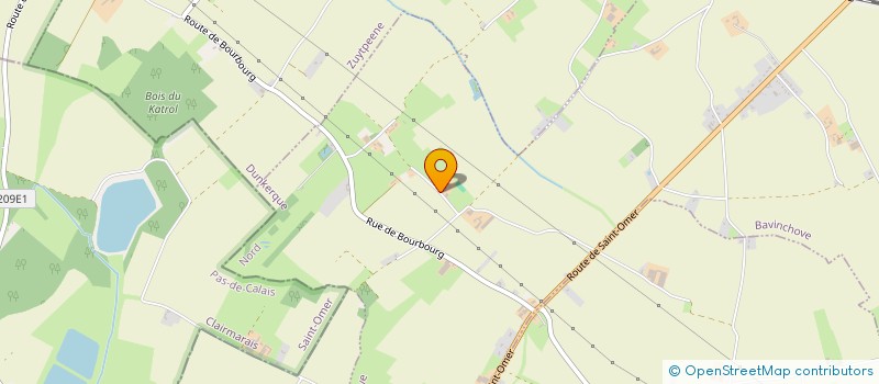 localisation de l'entreprise SCI DE LA MAISON BLANCHE  BAVINCHOVE