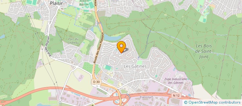 localisation de l'entreprise SCI DE LA MAISON BLANCHE  PLAISIR