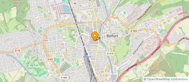 localisation de l'entreprise SCI DE LA MAISON BLEUE à BELFORT
