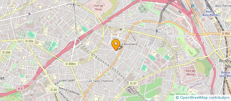 localisation de l'entreprise SCI DE LA MAISON BLEUE  MONTREUIL