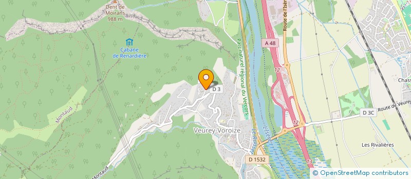 localisation de l'entreprise SCI DE LA MAISON CARREE  VEUREY-VOROIZE