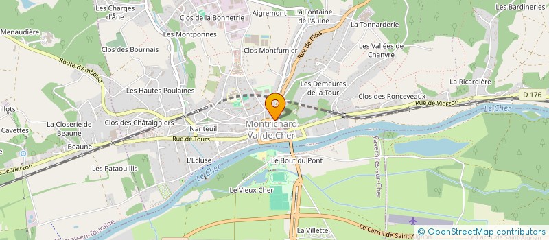 localisation de l'entreprise SCI DE LA MAISON DE FER à MONTRICHARD-VAL-DE-CHER